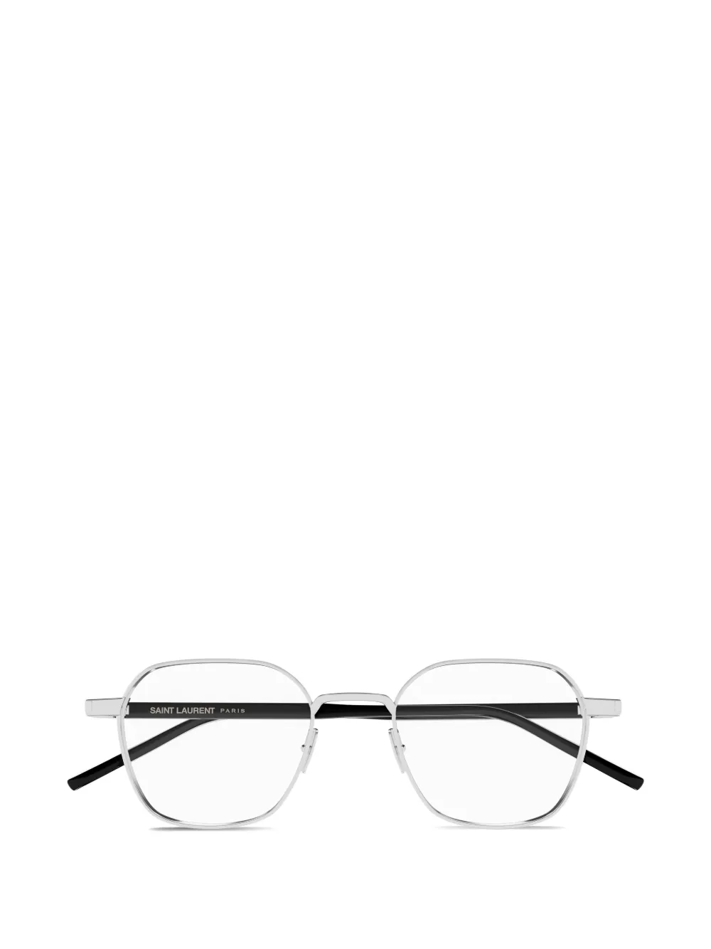 Saint Laurent Eyewear geometric-frame glasses - Argento