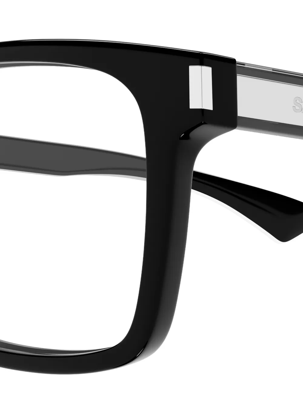 Saint Laurent Eyewear Bril met rechthoekig montuur Zwart