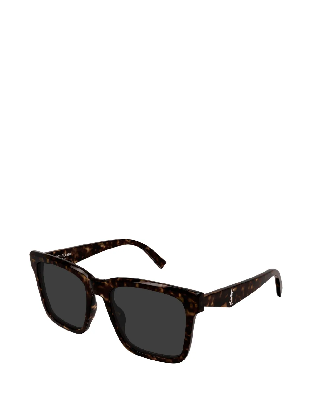 Saint Laurent Eyewear Zonnebril met vierkant montuur Bruin