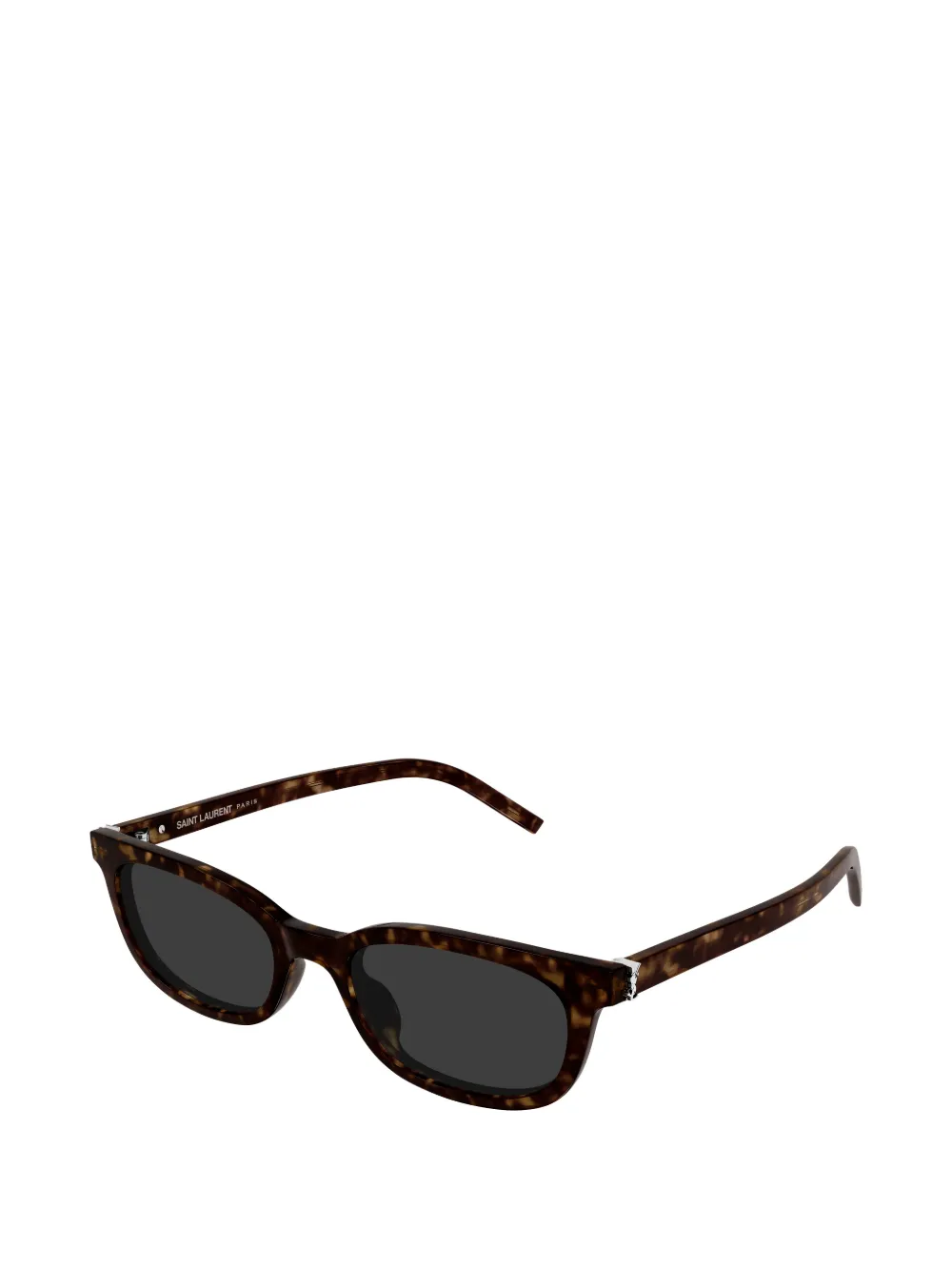 Saint Laurent Eyewear Zonnebril met rechthoekig montuur Bruin