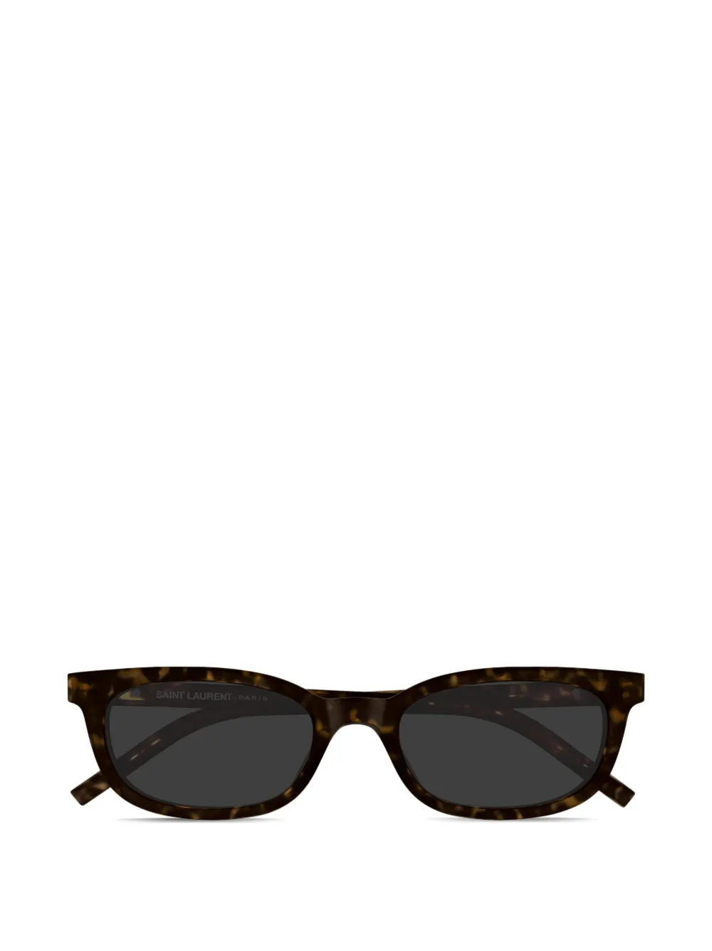 Saint Laurent Eyewear rectangle-frame logo-plaque sunglasses - Marrone