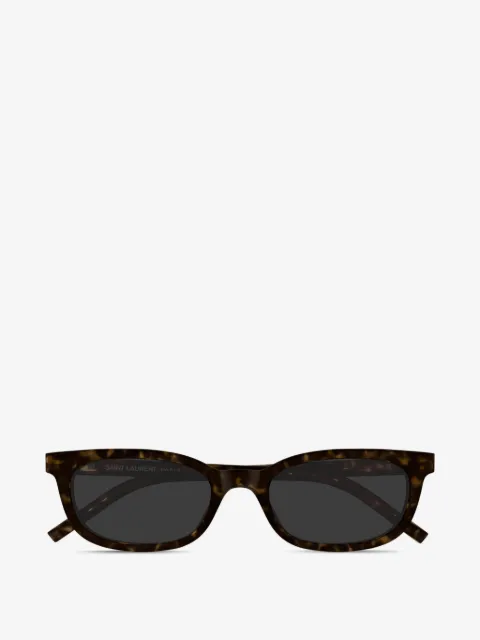 Saint Laurent Eyewear rectangle-frame logo-plaque sunglasses