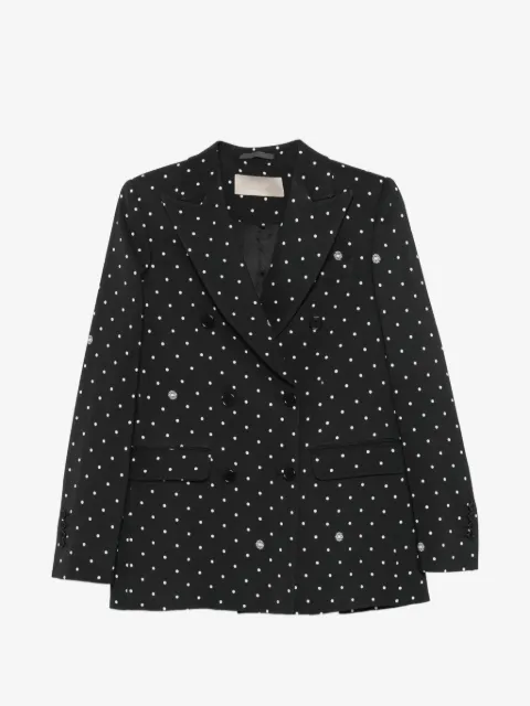 Elie Saab polka-dot double-breasted blazer