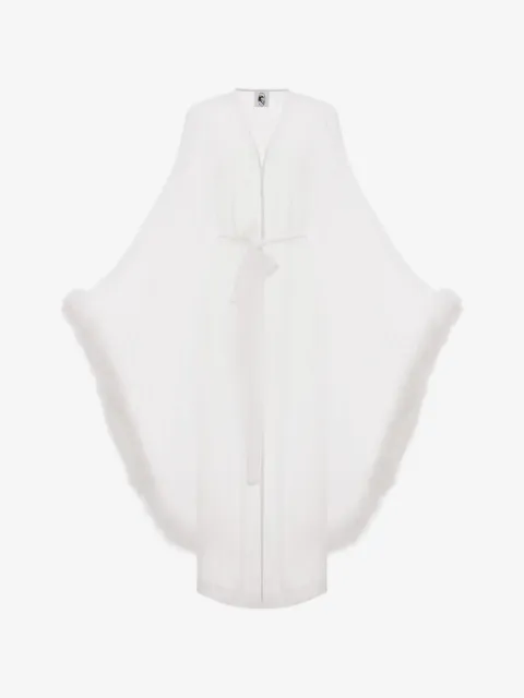 Sleeper Afrodita feather-trim robe