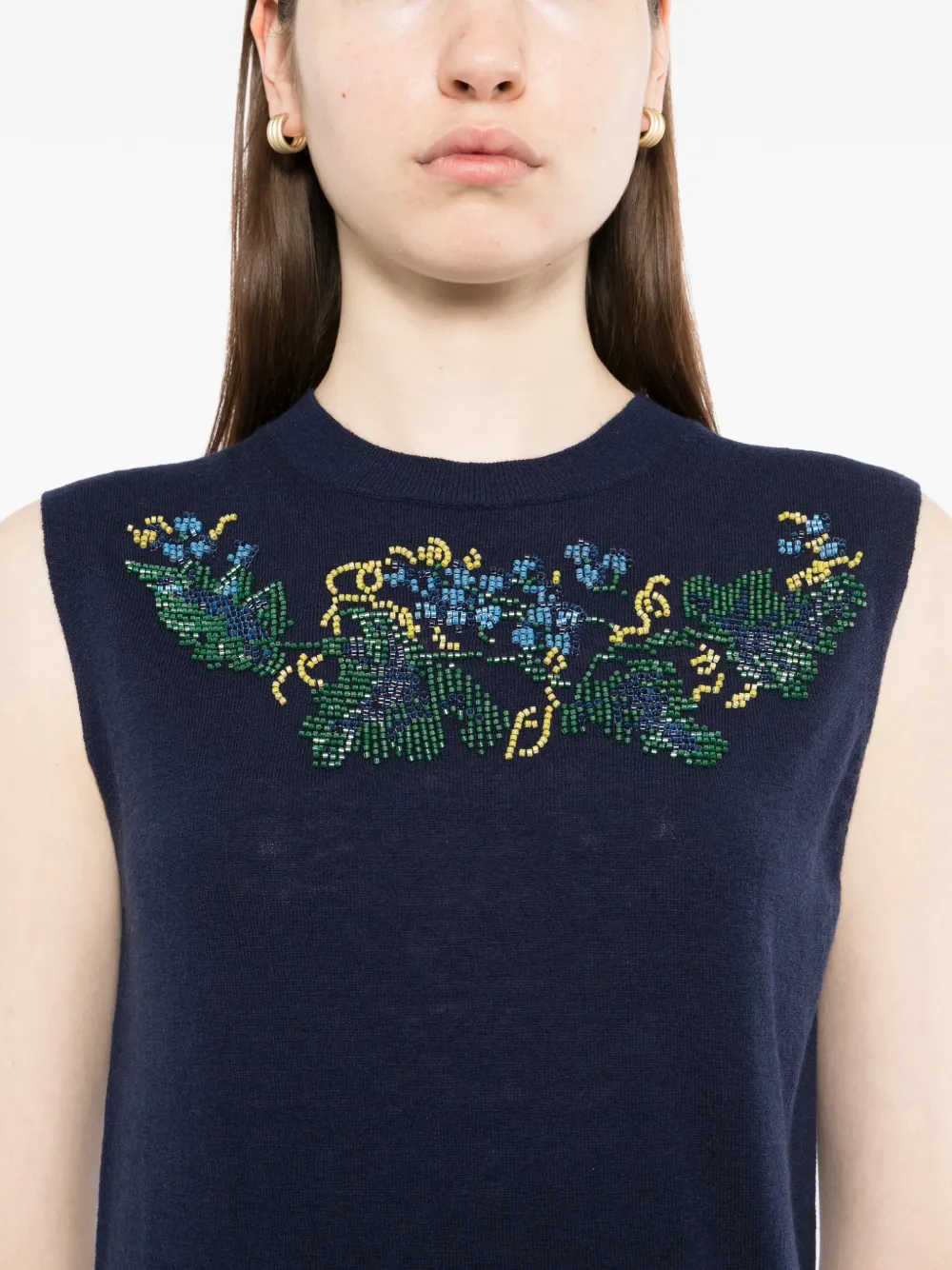 Beaded Knitted Vest