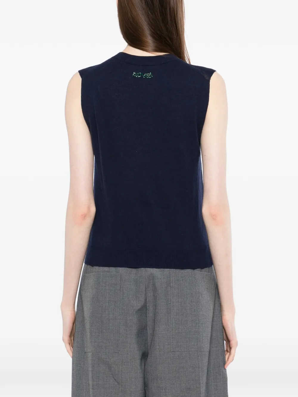Beaded Knitted Vest