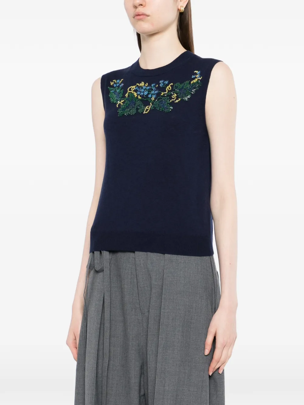 Beaded Knitted Vest