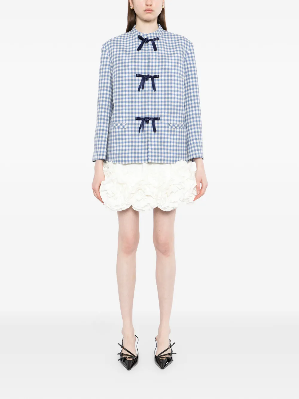  Ao Yes Bow Jacket - Blue 