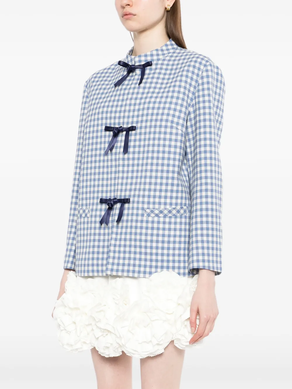  Ao Yes Bow Jacket - Blue 