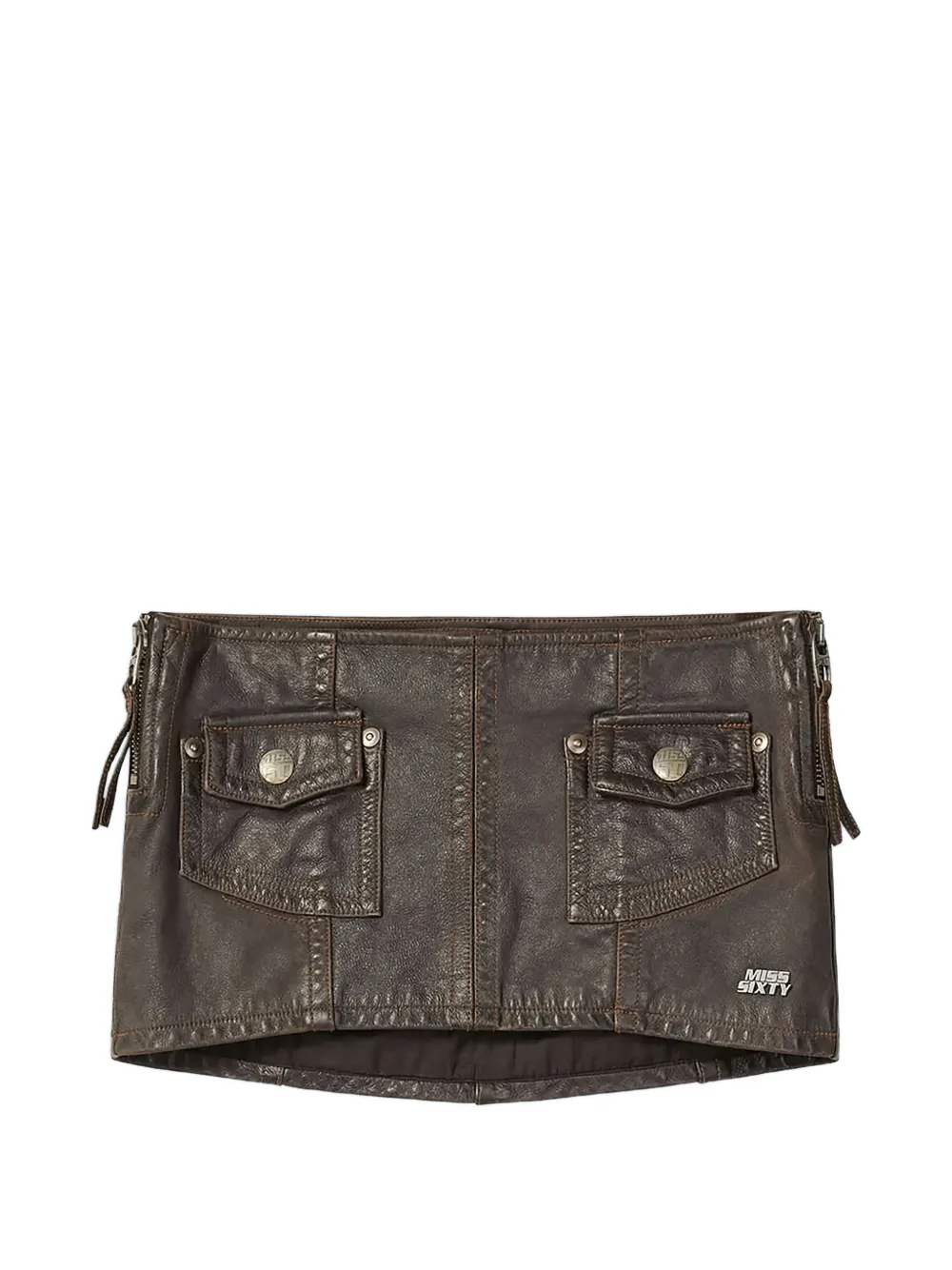 Miss Sixty minigonna con tasche - Nero