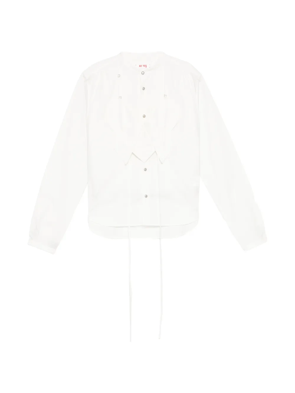 AO YES butterfly shirt - White
