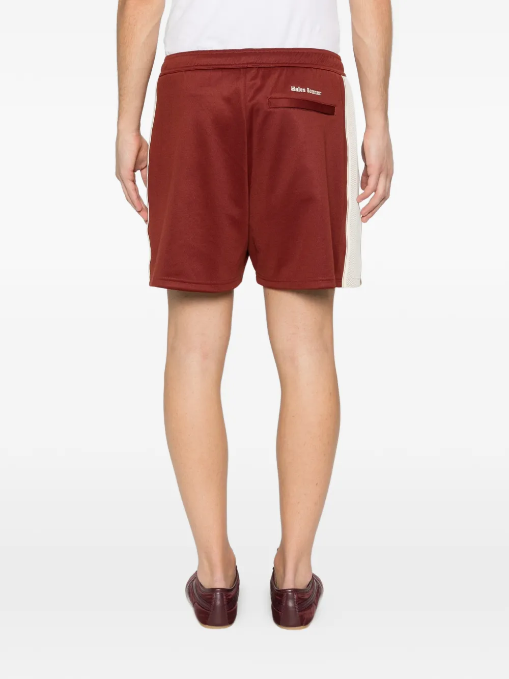 Wales Bonner Motion shorts met contrasterende afwerking Rood