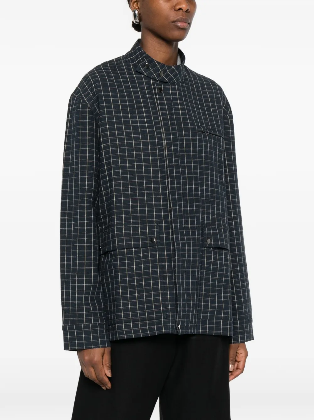  Wales Bonner Vision Field Collared Jacket - Blue 