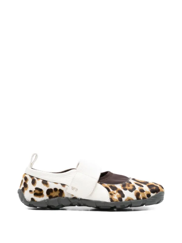 Wales Bonner Jewel Animal-print Strap Ballet Flats in Neutrals
