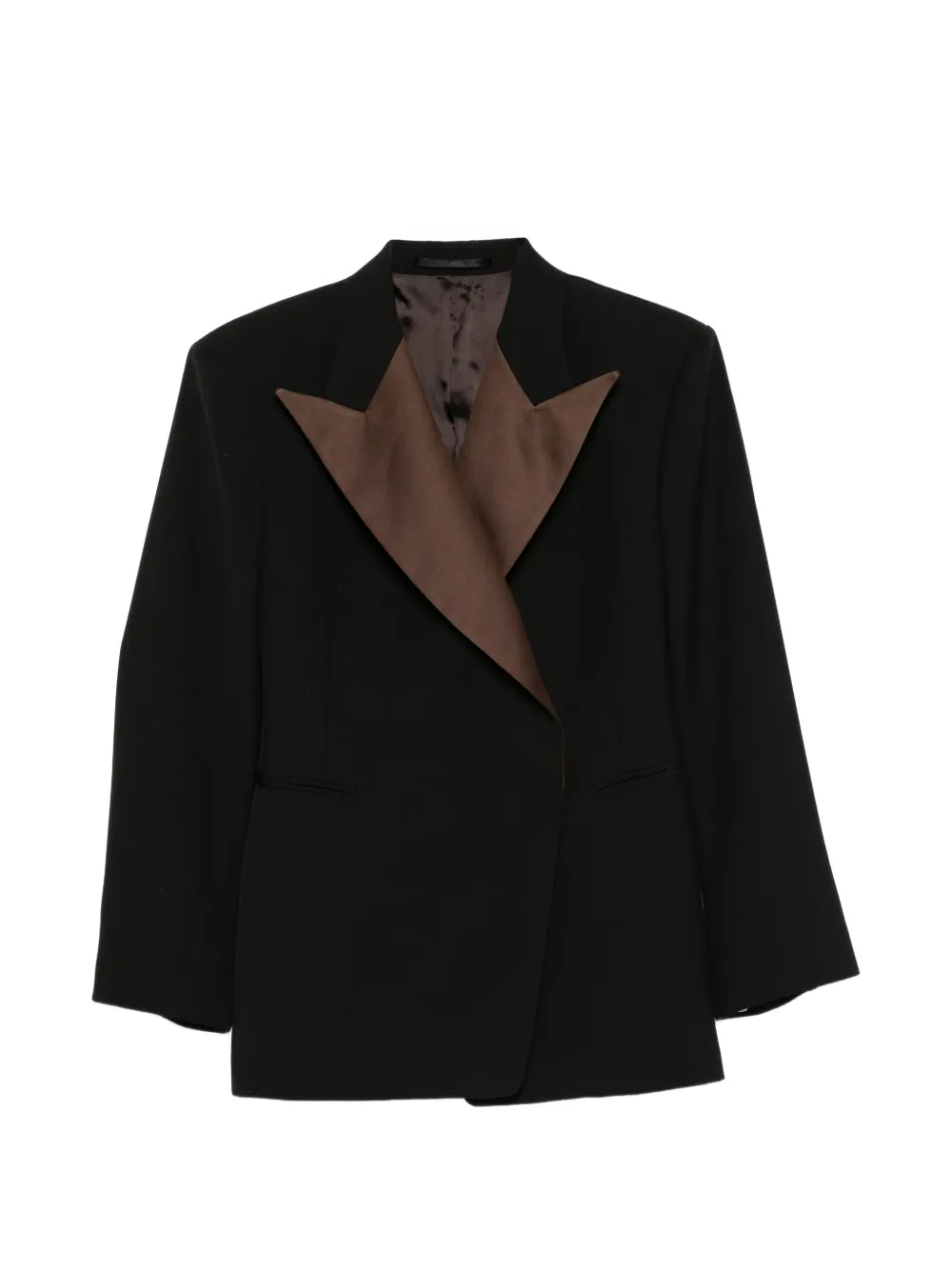Wales Bonner long-sleeve buttoned blazer - Nero