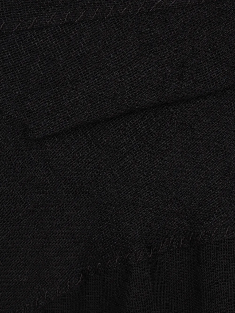  Yehuafan Panelled Full Skirt - Black 