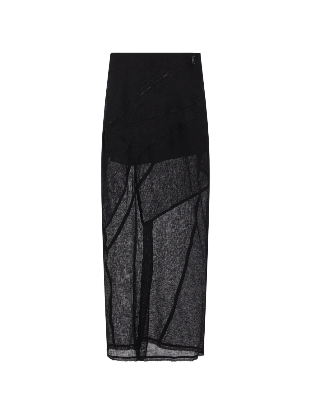 YEHUAFAN panelled full skirt - Nero