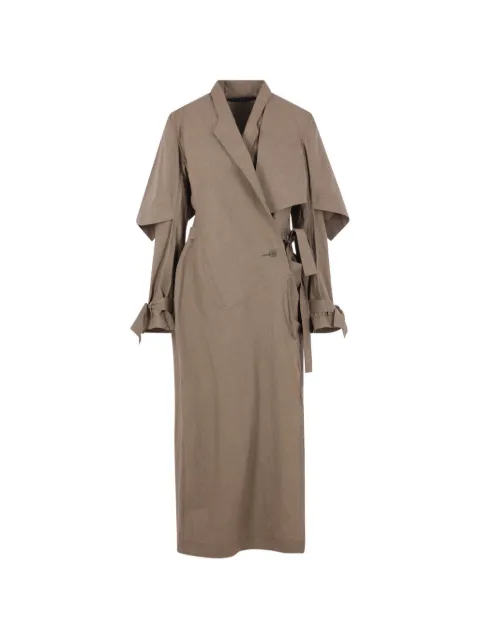 YEHUAFAN Trenchcoat im Layering-Look