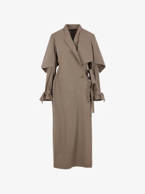 YEHUAFAN Trenchcoat im Layering-Look
