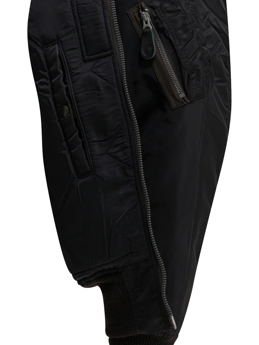 Buzz Ricksons Zip Bomber Coat | Black | FARFETCH RO