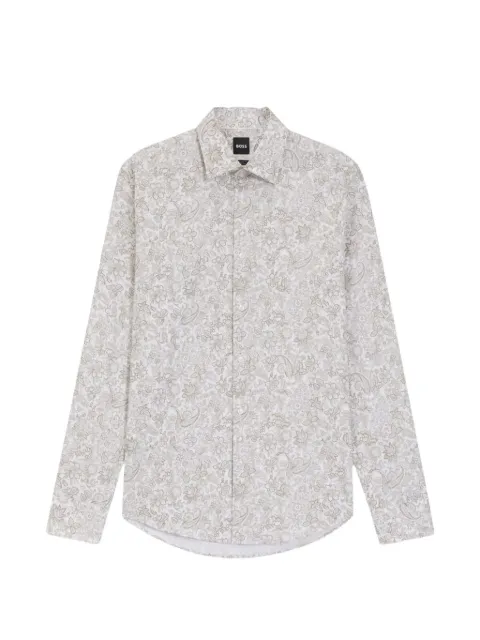 BOSS floral-pattern shirt