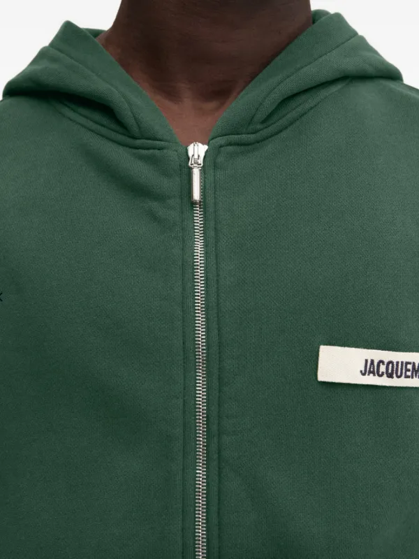 Jacquemus The Gros Grain ジップ パーカー | グリーン | FARFETCH JP