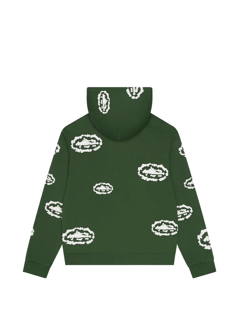 CORTEIZ x Denim Tears Island Wreath hoodie met rits Groen