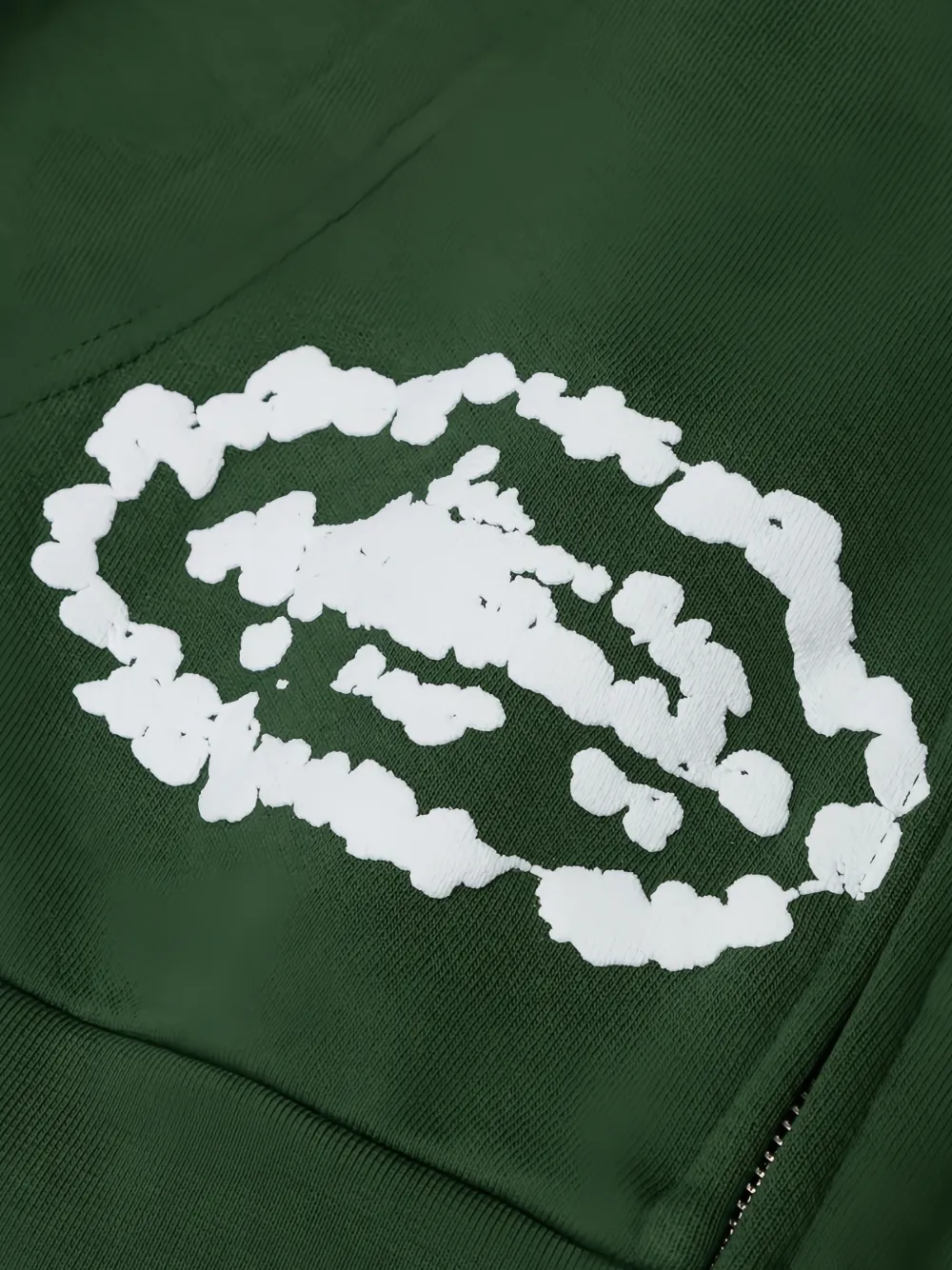 CORTEIZ x Denim Tears Island Wreath hoodie met rits Groen