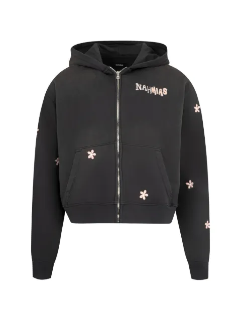 Nahmias Flower Gromes zip-up hoodie