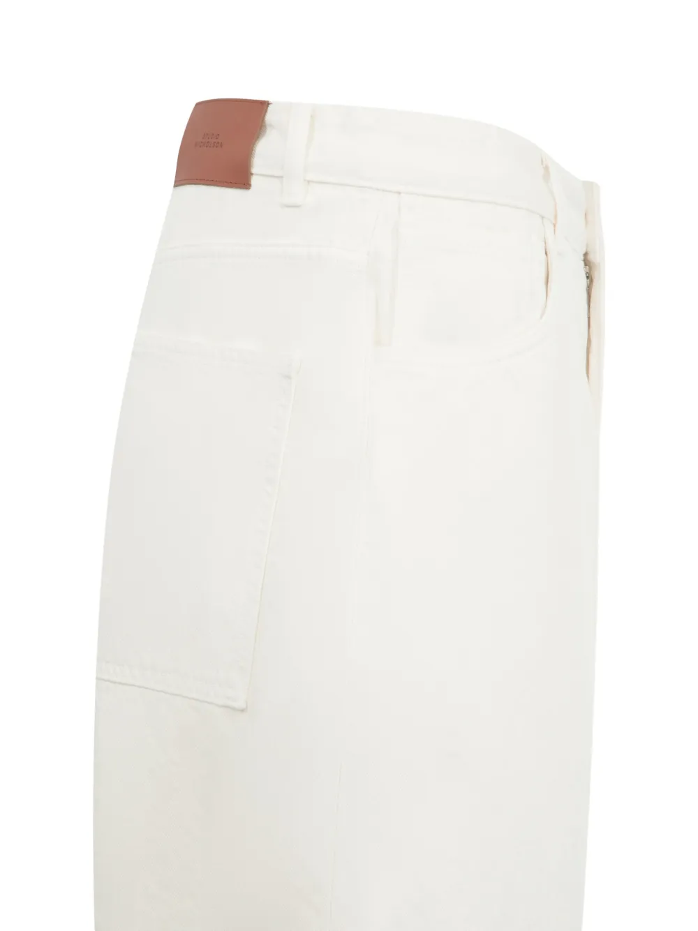  Studio Nicholson Logo-patch Jeans - White 