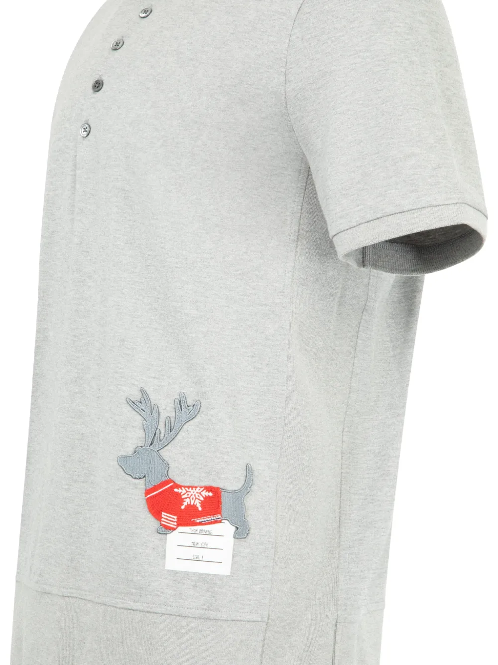 reindeer-detail polo shirt