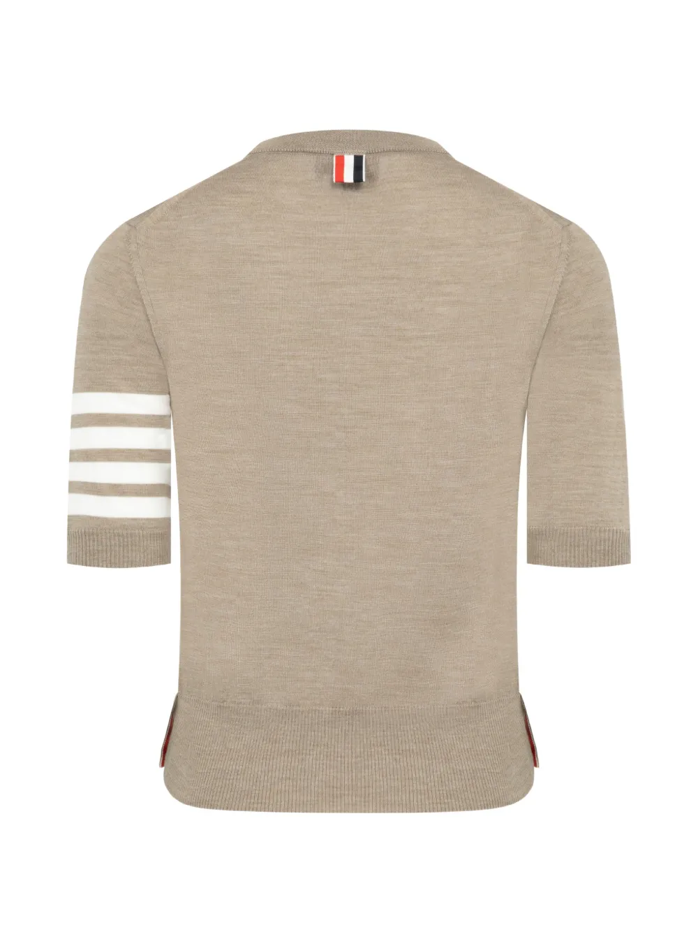  Thom Browne 4-bar T-shirt - Neutrals 