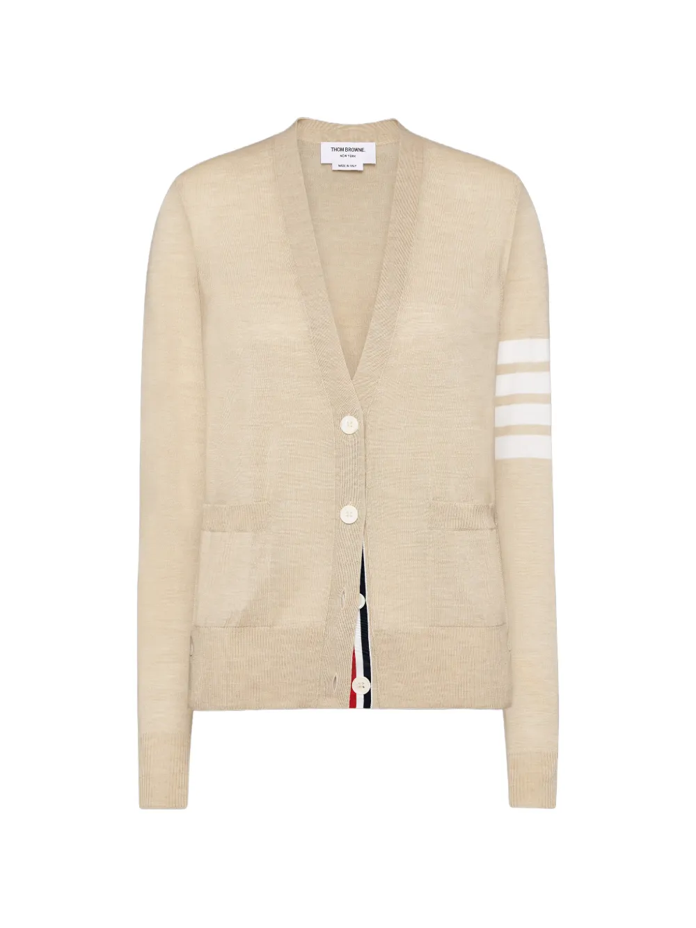 Thom Browne 4-Bar wool cardigan - Toni neutri