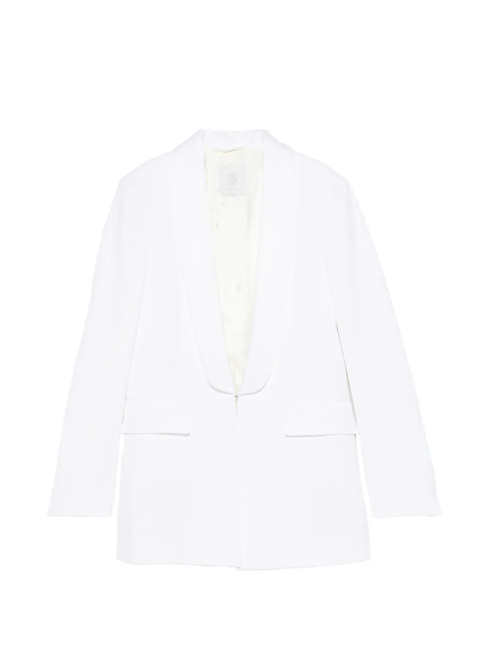 Eleventy shawl collar blazer - Bianco