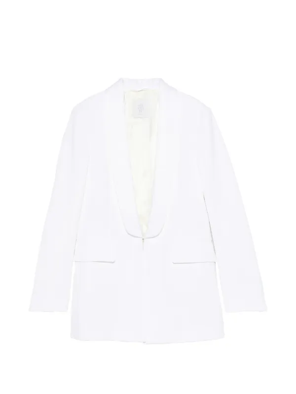 Eleventy Shawl-collar Blazer in White