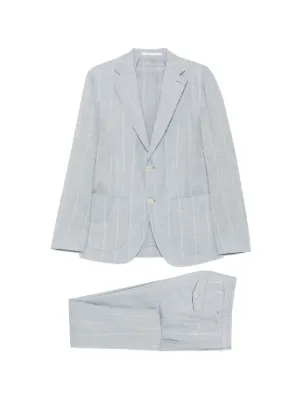 Giorgio Armani ヘリンボーン ダブルスーツ | グレー | FARFETCH JP
