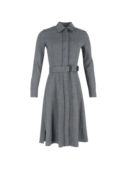 Akris belted midi shirt dress