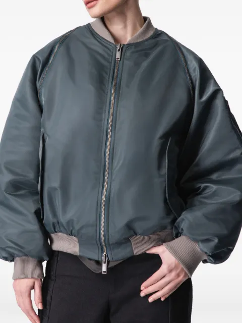 ARTICLE TEN shearling-panel bomber jacket