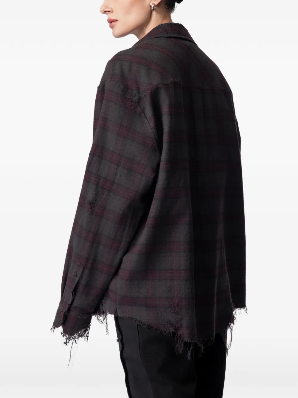  Article Ten Camisa A Cuadros De Algodón - Gris 