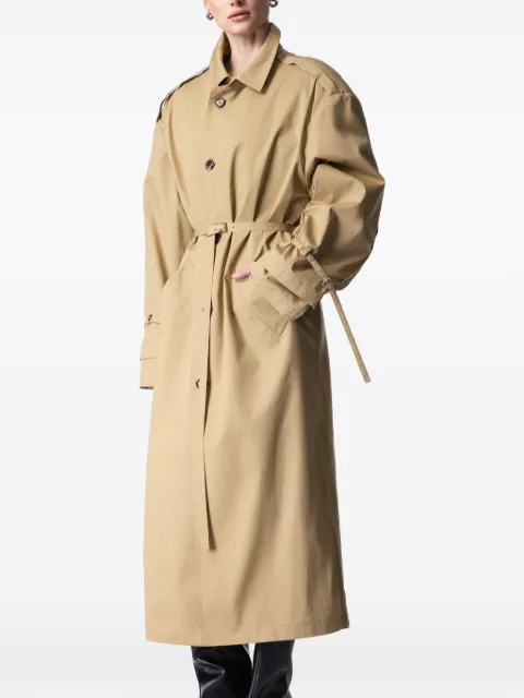 ARTICLE TEN gabardina con cinturón