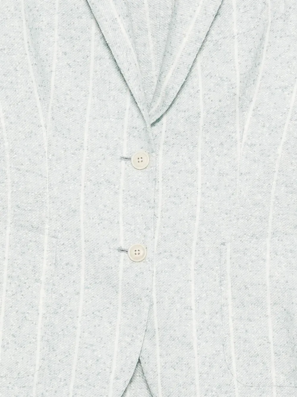  Eleventy Striped Linen Blazer - Blue 