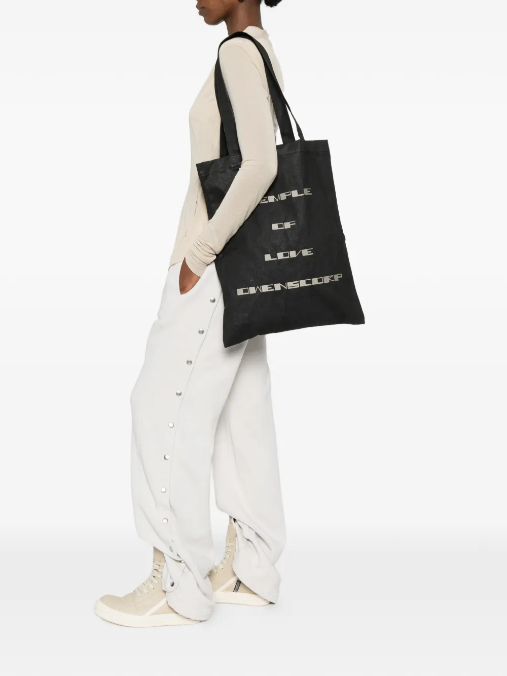  Rick Owens Drkshdw Graphic Shoulder Bag - Black 