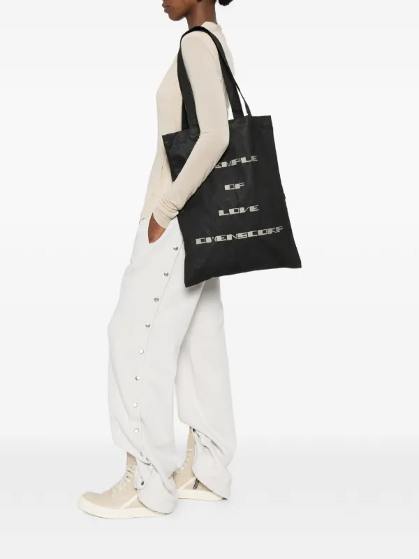Rick Owens DRKSHDW グラフィック ショルダーバッグ | ブラック 