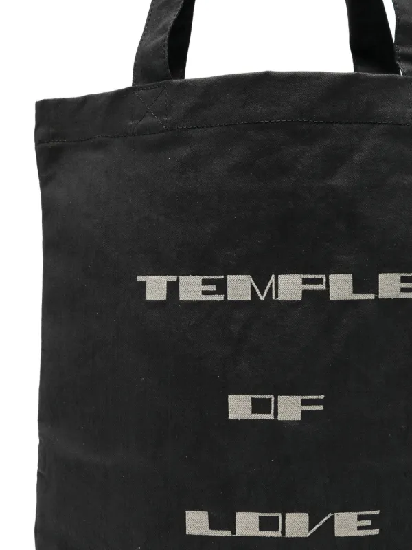 Rick Owens DRKSHDW Graphic Shoulder Bag | Black | FARFETCH JO