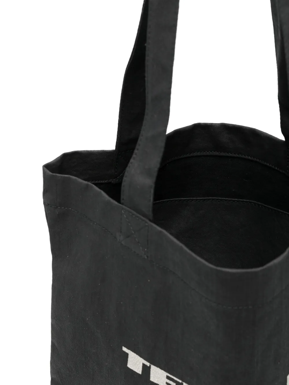 Rick Owens DRKSHDW Schoudertas met grafische print Zwart