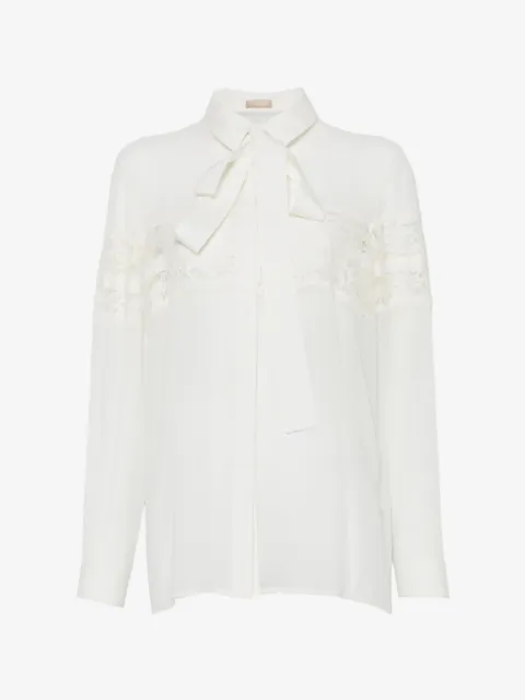 Elie Saab lace tie shirt