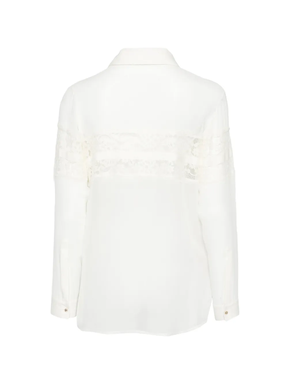 Elie Saab Kanten blouse met strik Wit