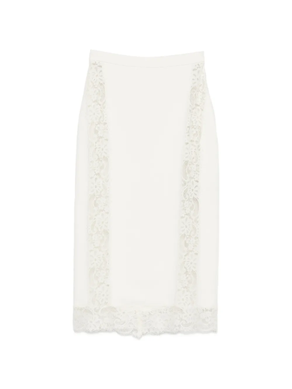Elie Saab lace midi skirt - Bianco