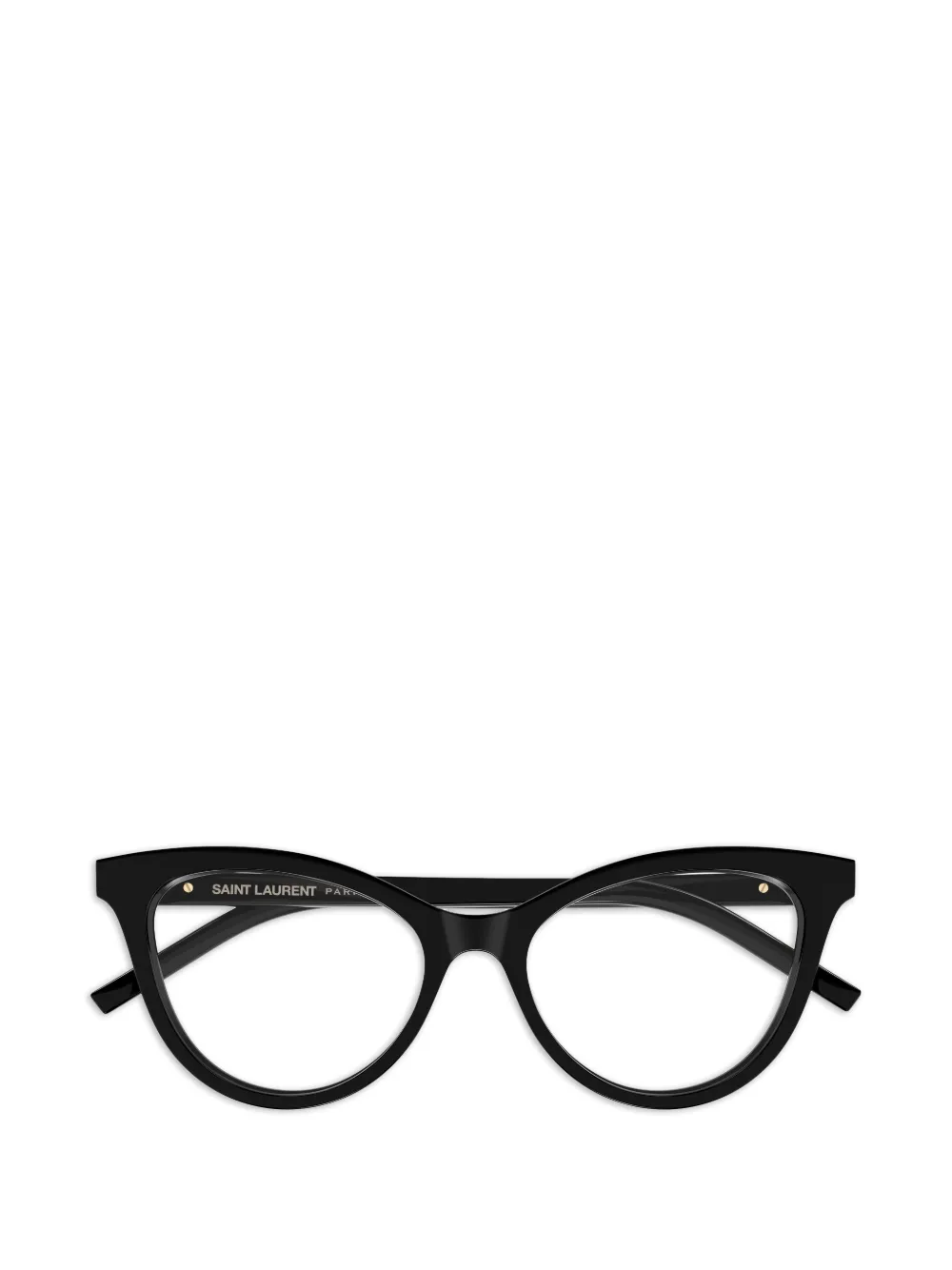 Saint Laurent Eyewear cat-eye logo glasses - Nero