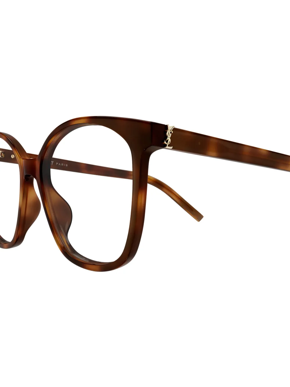Saint Laurent Eyewear Bril met geometrisch montuur Bruin